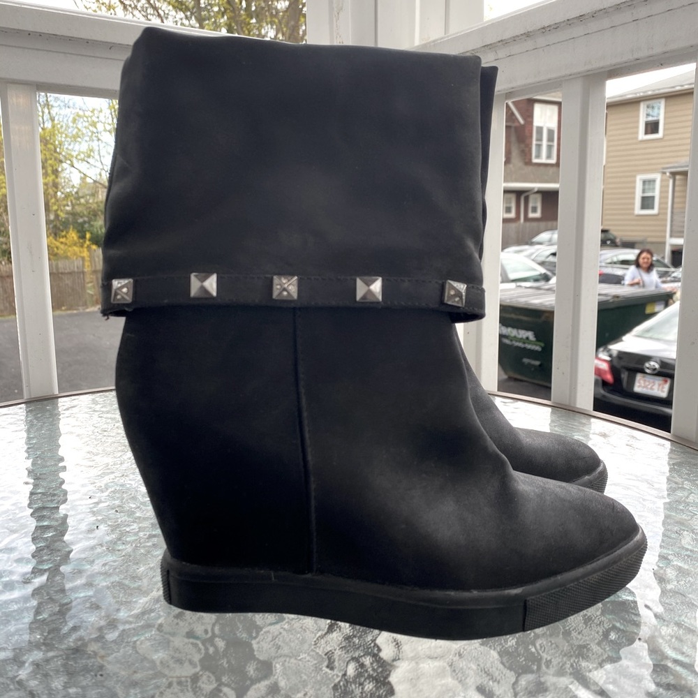 Jennifer Lopez JLO Rheena Studded Wedge Boots